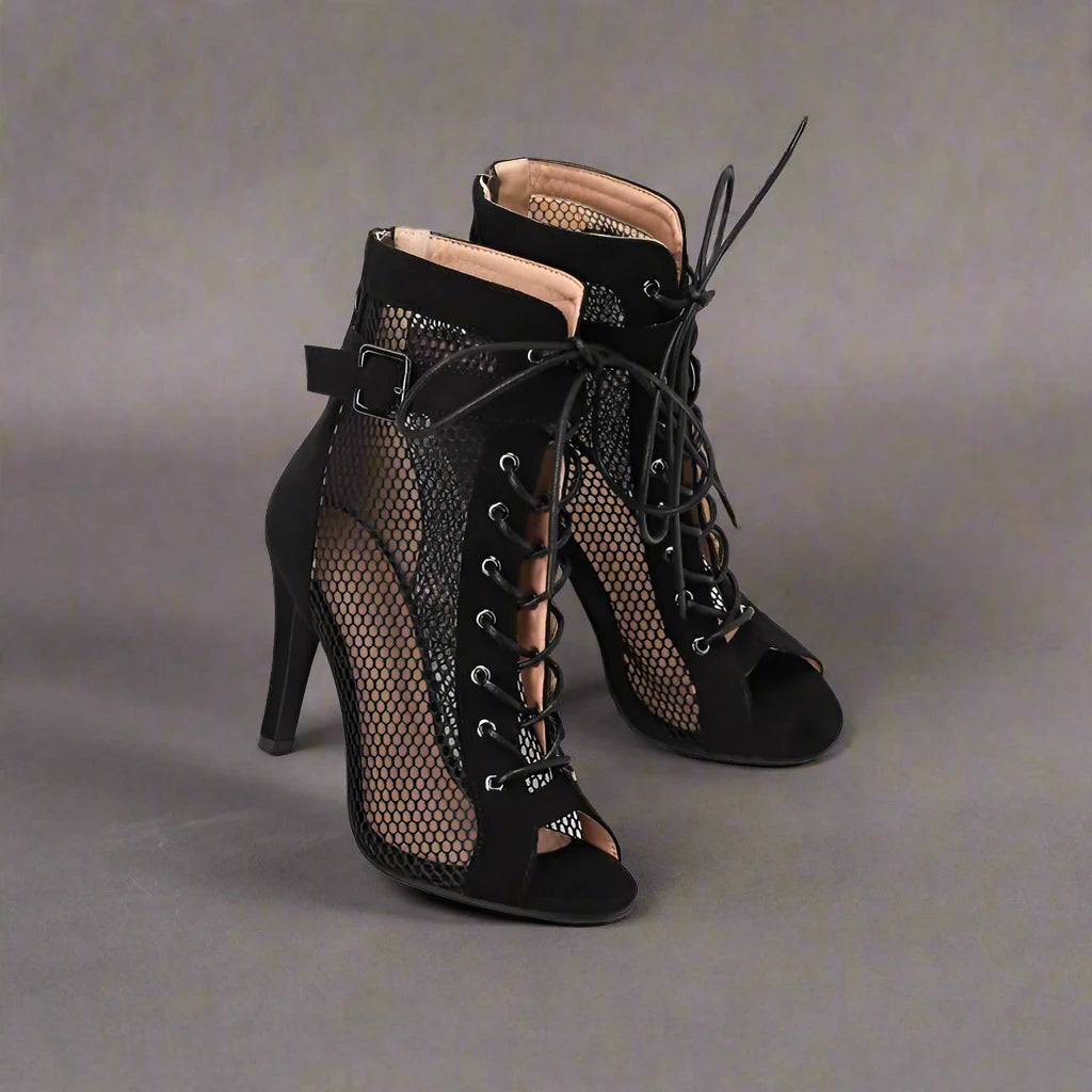 Our Peep Toe Gladiator Ankle Boots