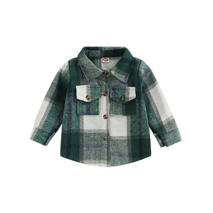 Toddler Plaid Long Sleeve Shirt