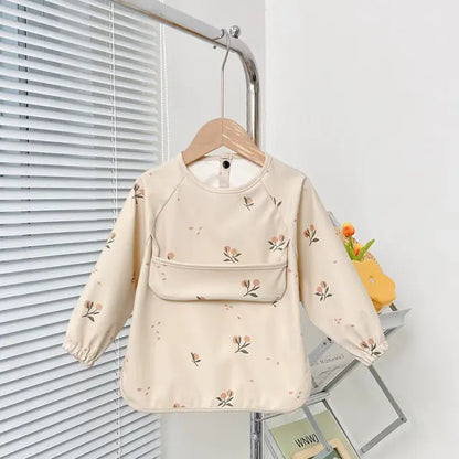 Cute Baby Bibs Toddler Long Sleeve Apron Kia Day Design
