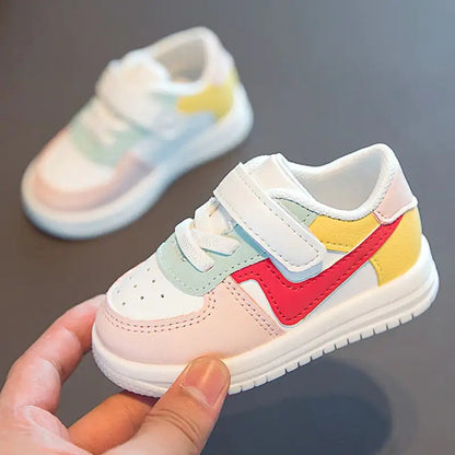 Leather Multicolor Toddler Rubber Shoes - Kia Day Design