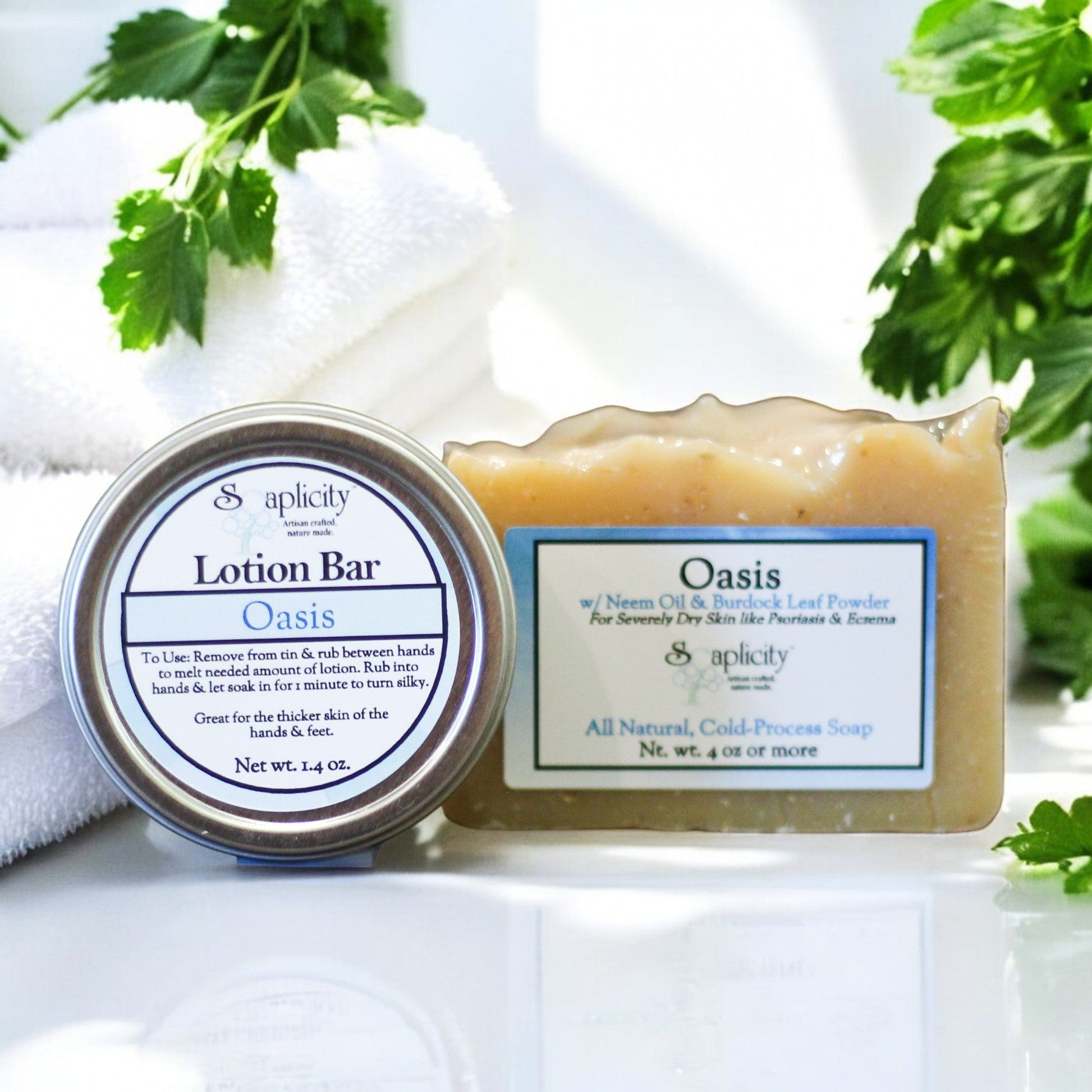 Oasis Bundles for Severely Dry Skin - Oasis Soap & Lotion Bar - Bundles