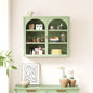 Green Double Door Arched Glass Wall Cabinet - Kia Day Design