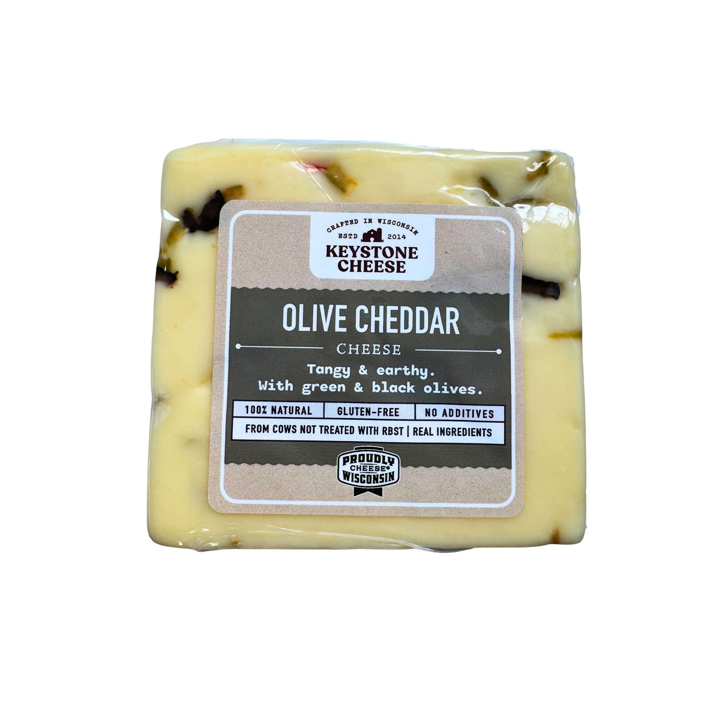 Olive Cheddar- Keystone Cheese- {{Product type}}
