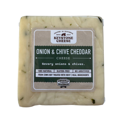 Onion & Chive Cheddar- Keystone Cheese- {{Product type}}