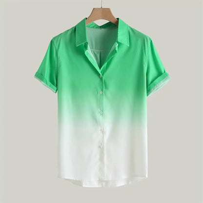 Gradient Color Casual Hawaiian Shirt - Kia Day Design
