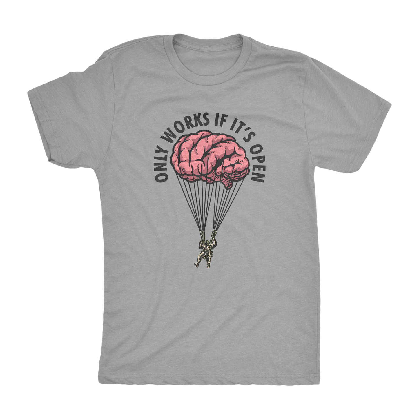 Open Minds Athletic Shirt - Heather Grey - WETSU T-Shirts