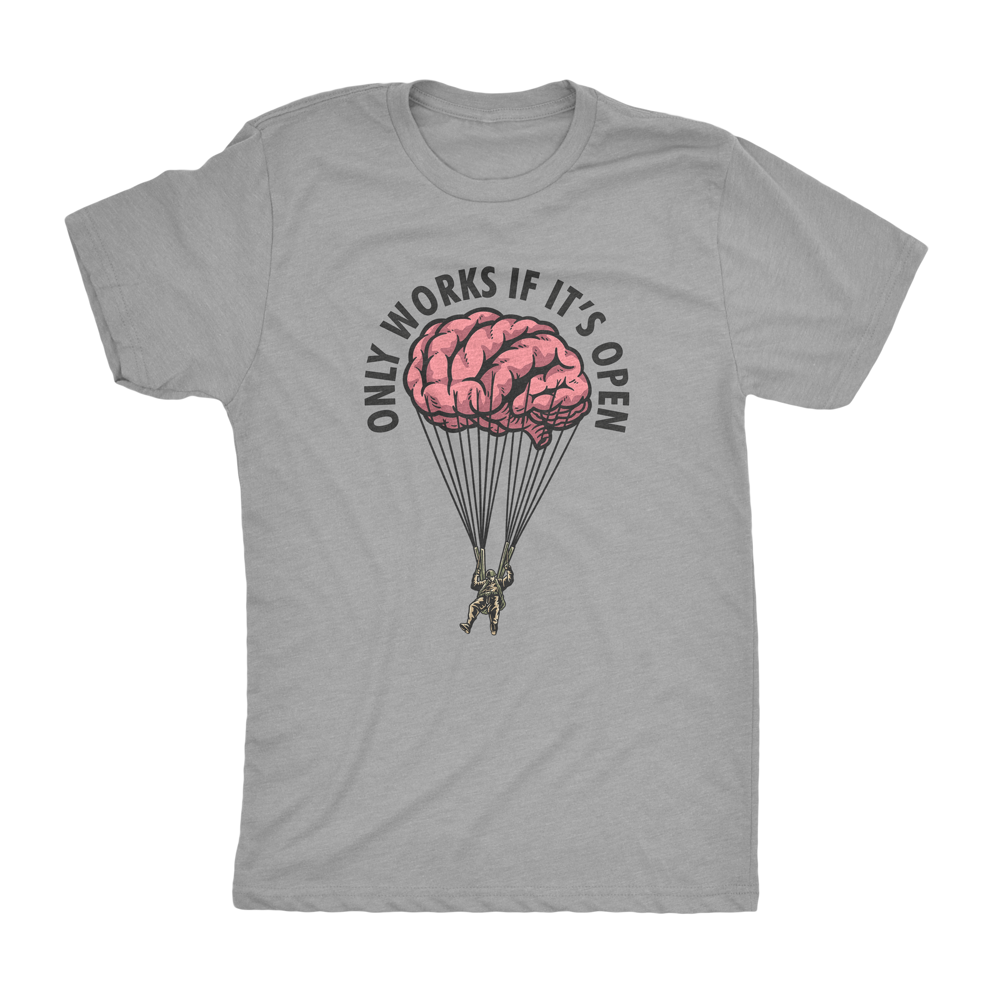 Open Minds Athletic Shirt - Heather Grey - WETSU T-Shirts