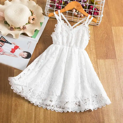 Summer Princess Dress white White 2-3T