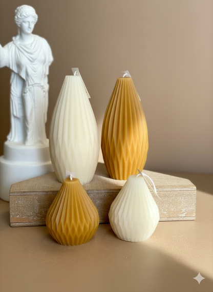 Origami Lantern Handmade Candle - Tall - candles