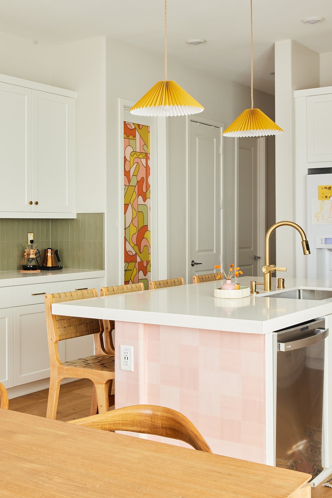 Zellige Wallpaper, rose- Samantha Santana Creative- {{Product type}}