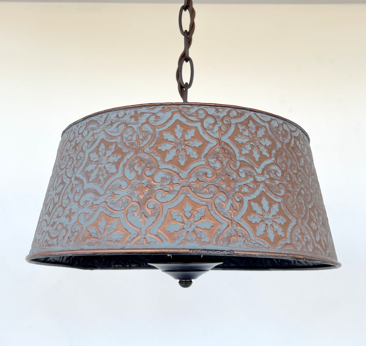 Ornate Copper Farmhouse Chandelier Lighting - - Farmhouse Lighting