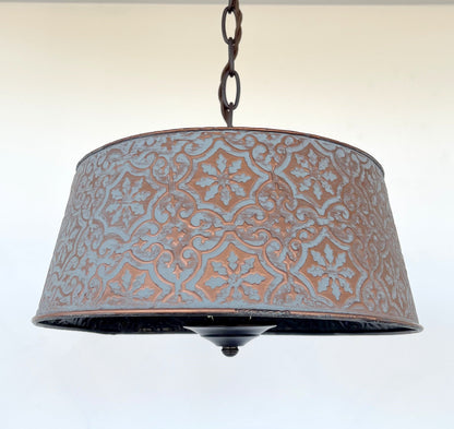 Ornate Copper Farmhouse Chandelier Lighting - - Farmhouse Lighting