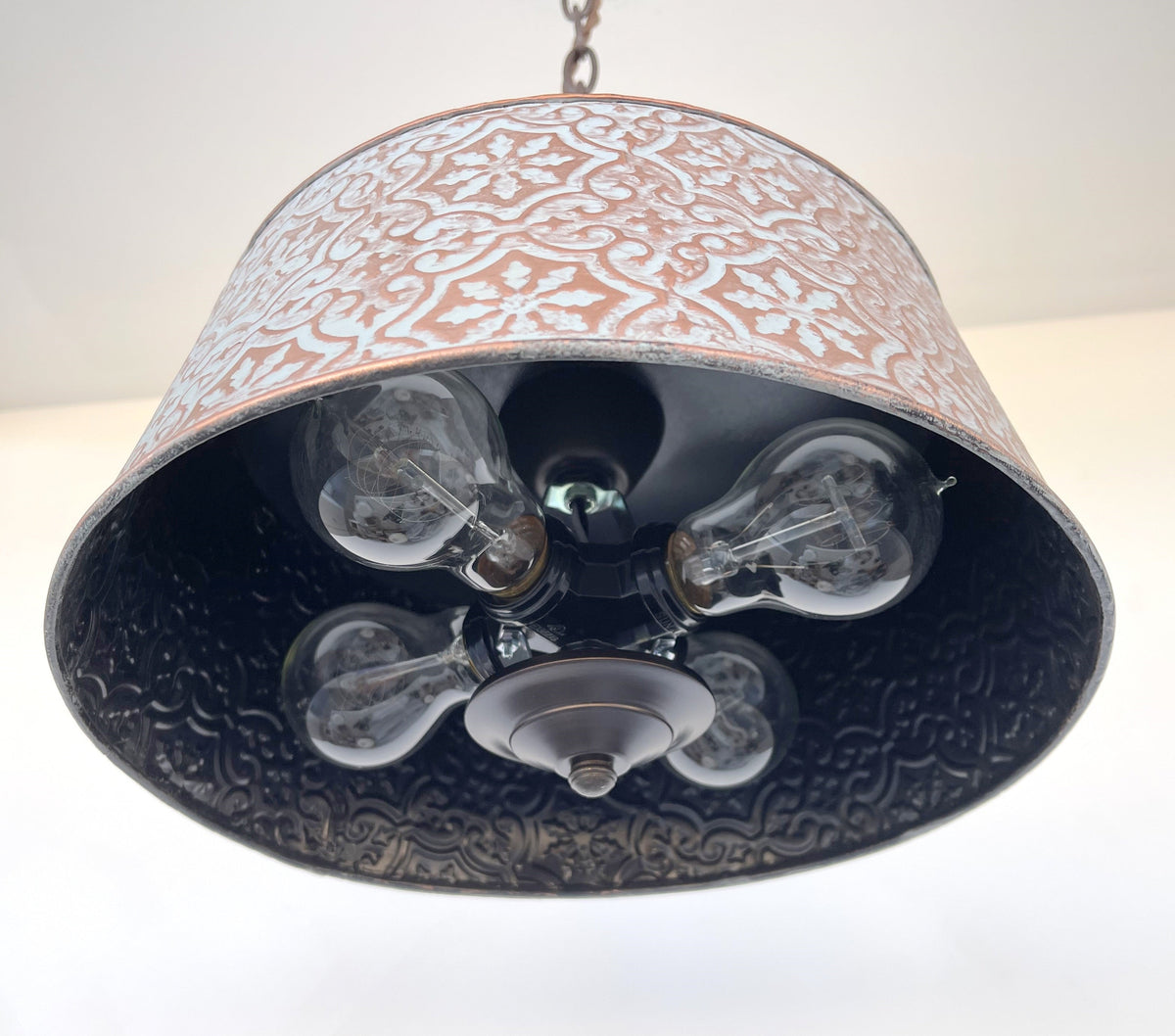 Ornate Copper Farmhouse Chandelier Lighting - - Farmhouse Lighting