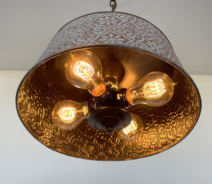 Ornate Copper Farmhouse Chandelier Lighting - - Farmhouse Lighting
