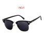 Classic Brand Designer Vintage Square Sun Glasses black