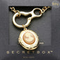 SECRET BOX_14K Gold Dipped Cameo Locket Pendant Necklace - Gold - Jewelry