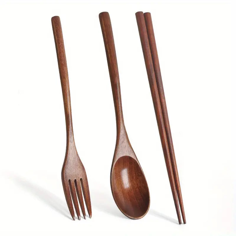 3-Piece Solid Wood Utensil Set - Kia Day Design