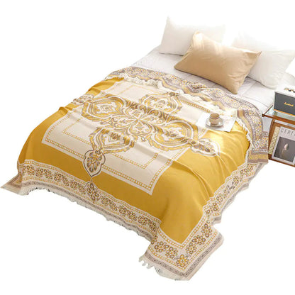 Cotton Tassel Blanket for All Seasons 