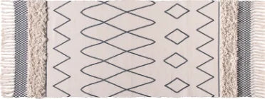 Tufted Cotton Bedside Floor Rug Kia Day Design
