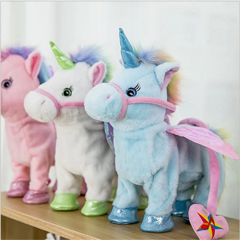 Electric Walking Unicorn Plush Toy