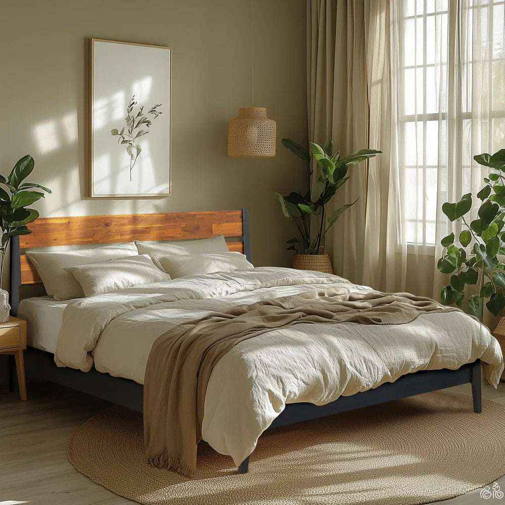 Callisto Solid Wood Bed Frame - - Bed Frame