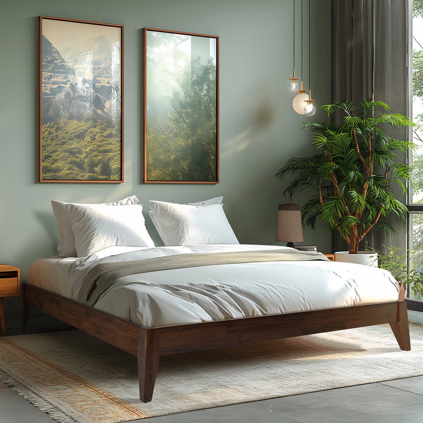 Mervyn Solid Wood Bed Frame - - Bed Frame