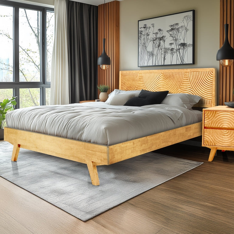 Harmony Solid Wood Bed Frame - - Bed Frame