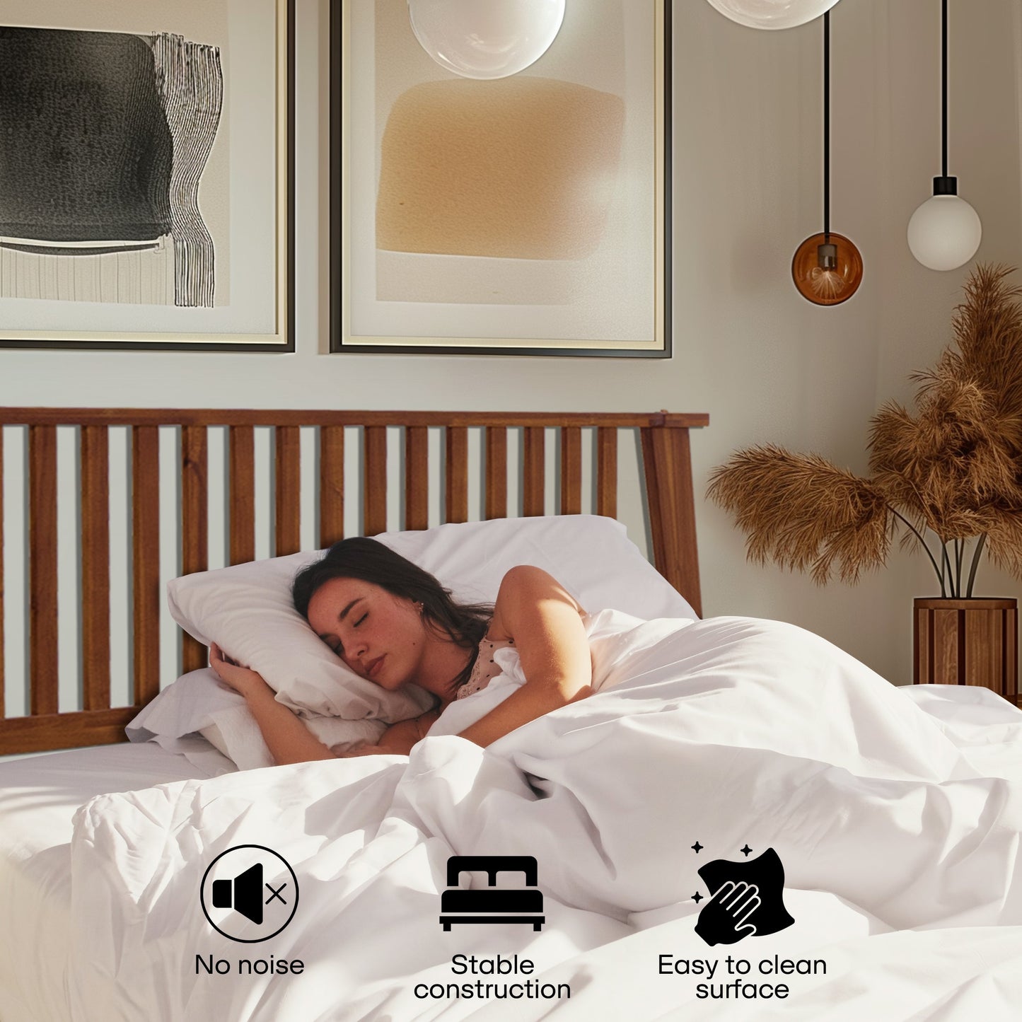 Kaylin Solid Wood Bed Frame - - Bed Frame