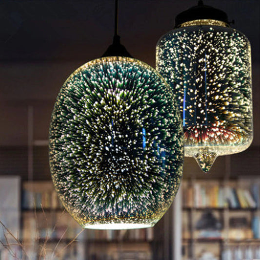 Modern 3D  Glass Shade Pendant Lamp Lights