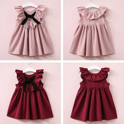 Toddler Girls Bowknot Summer Sundress