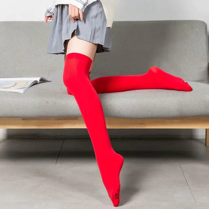 Solid Color Long Socks Kia Day Design