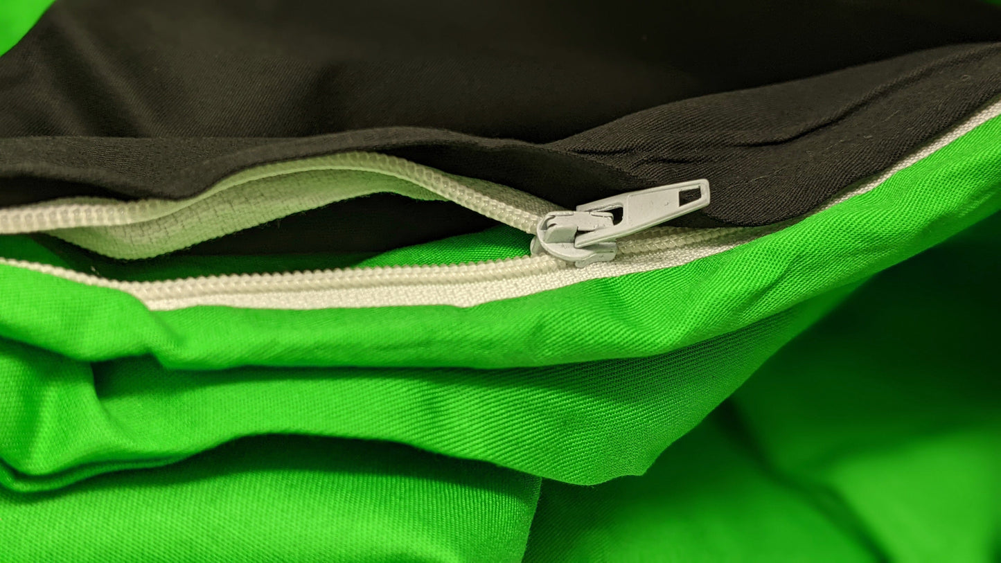 Tache Cotton Lime Green & Black Reversible Duvet Cover (DC32PC) - - Duvet Cover