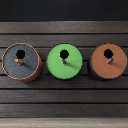 Birdhouse Circle - Black Front | Brown Walls - Birdhouses