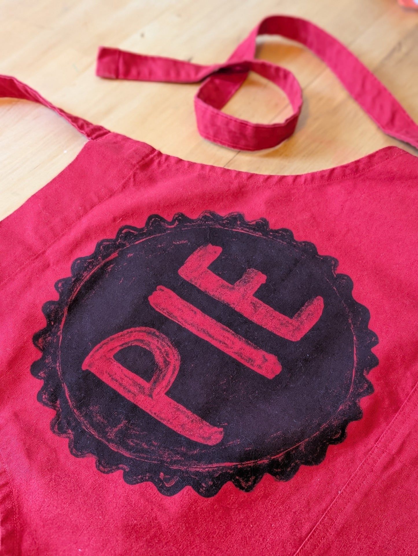 Pie Lover's Cotton Canvas Apron with Pockets - - Apron