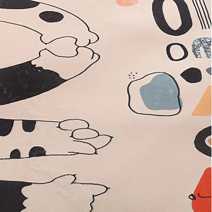 Modern Minimalist Faux Cashmere Bedroom Rug - Kia Day Design