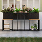Patio Furniture Set with Raised Garden Bed for Porch and Yard- DirectDeals- {{Product type}}