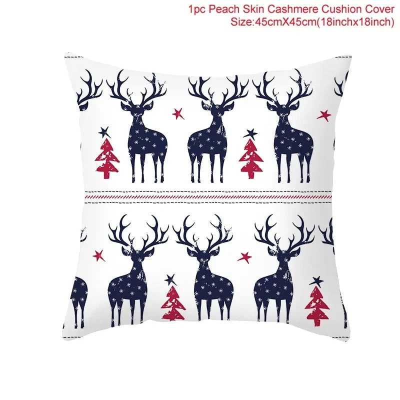 Cartoon Christmas Pillow Cover Kia Day Design