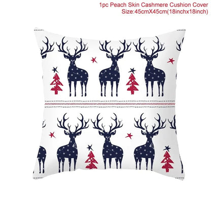 Cartoon Christmas Pillow Cover Kia Day Design