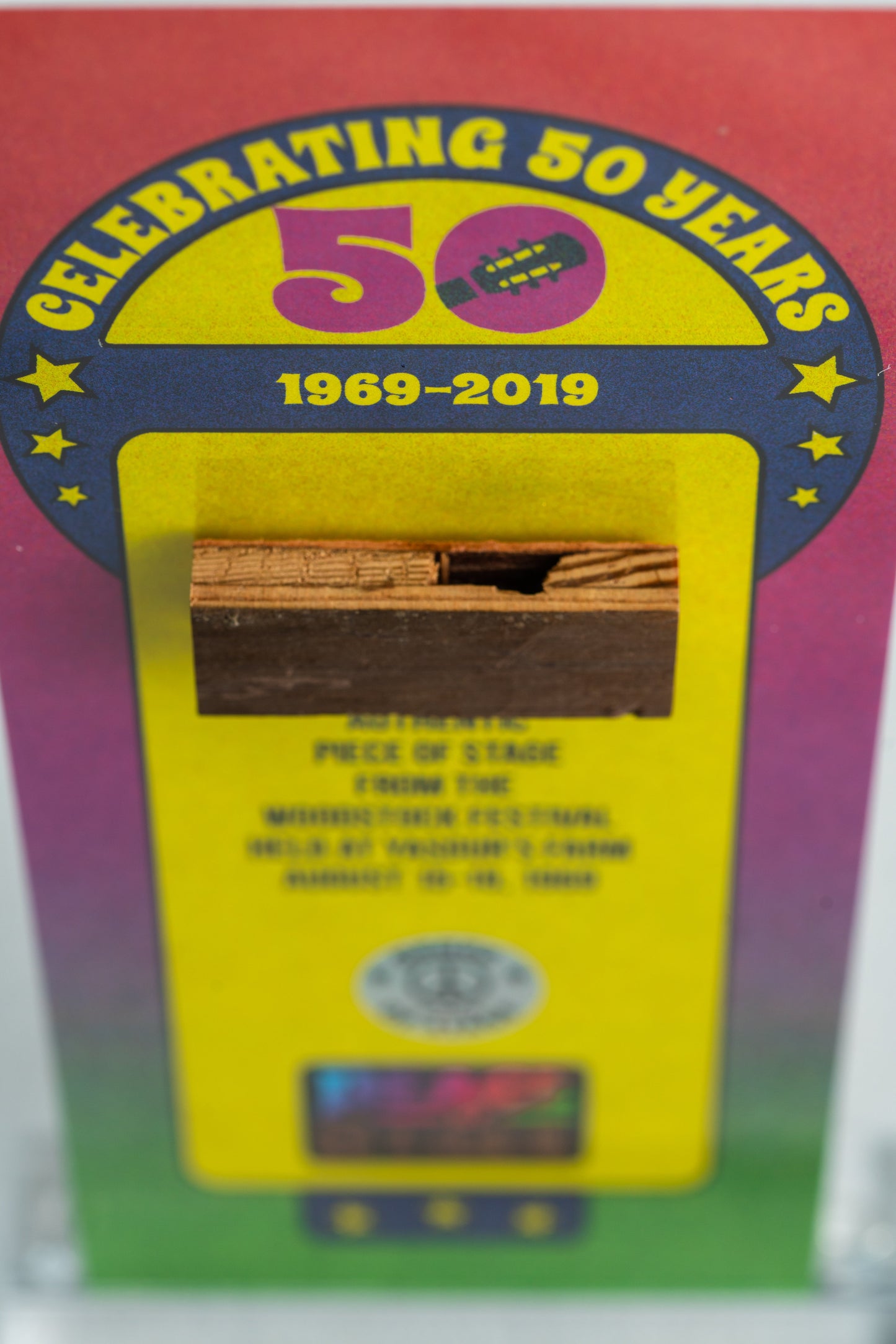 50th Anniversary Acrylic Stage Frame- Peace Of Stage LLC- {{Product type}}