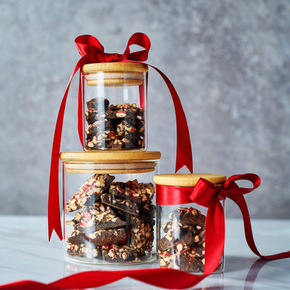 Dark Chocolate Peppermint Bark, Giftable Food Set - - food