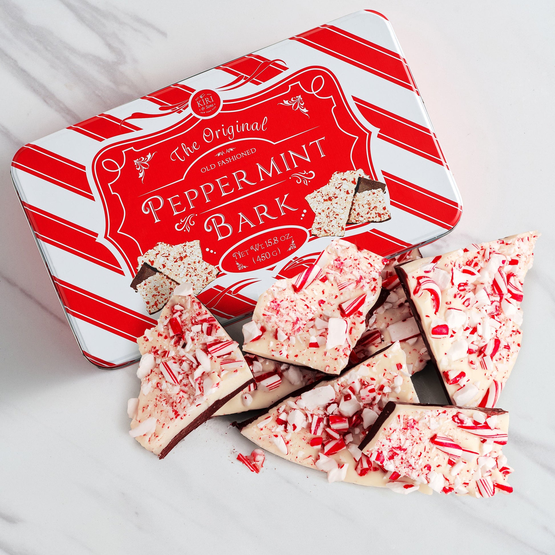 Original Chocolate Peppermint Bark, Giftable Food Set - 1lb - -