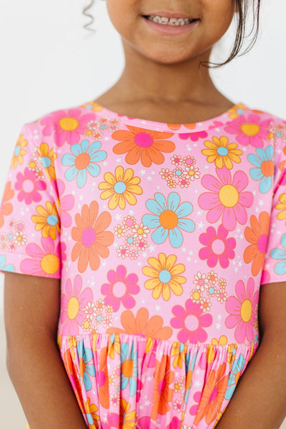 Petal Pop S/S Pocket Twirl Dress - - Twirl Pocket Dress S/S