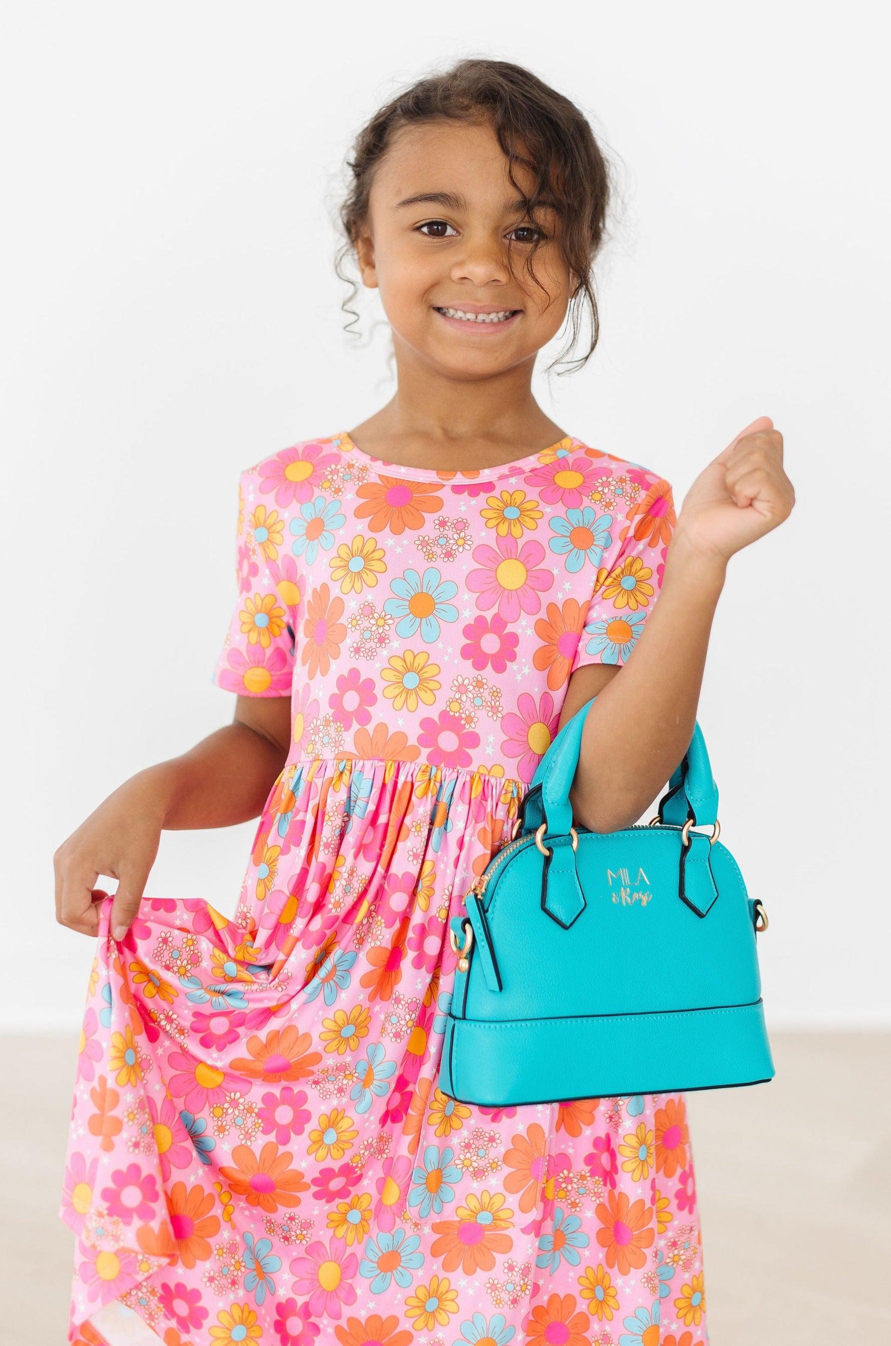 Petal Pop S/S Pocket Twirl Dress - - Twirl Pocket Dress S/S