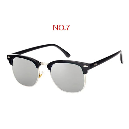 Retro Polarized Sunglasses silver