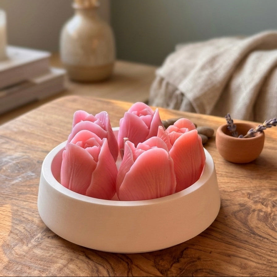 The Tulip Blossom Candle - - candles