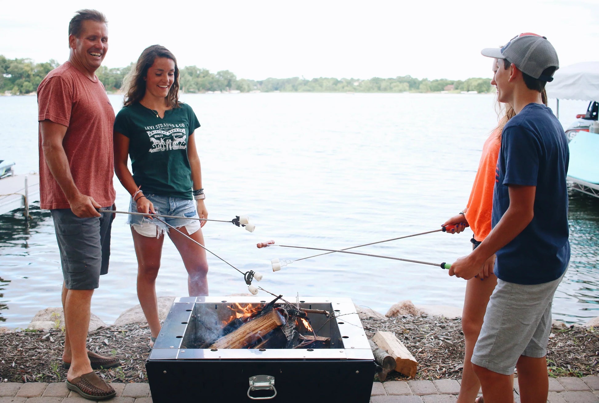 Telescoping Weiner Dog S'mores Roasting Stick - - Spring