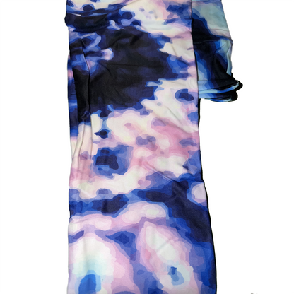 Purple Blue Passion Full Length Leggings with Pockets - - Apparel
