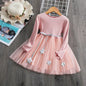 Spring Sequin Girls Dress pink 7T (140)