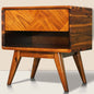 Laden Handcrafted Solid Wood Nightstand - Caramel - Nightstand