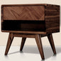 Laden Handcrafted Solid Wood Nightstand - Walnut - Nightstand